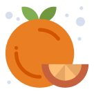 Clean fresh orange